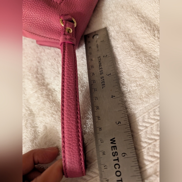 Salvatore Ferragamo Pink Leather Gancini Flap XLarge Clutch - Picture 12 of 13